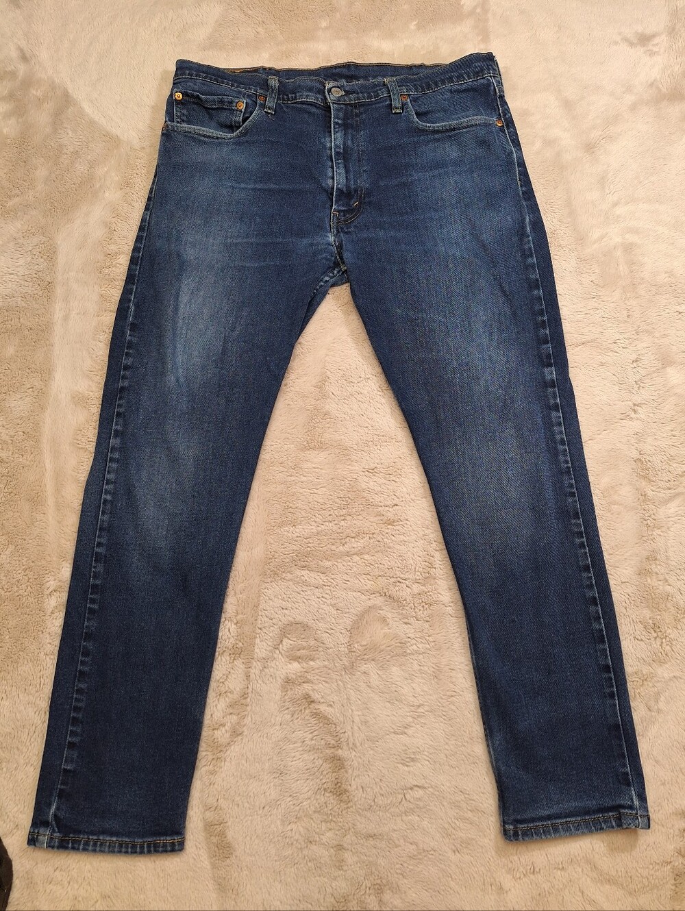 Levi's Men's 512 Slim Fit Tapered Blue Denim Jeans Medium Wash cotton 38X32